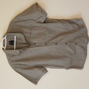 Prana Olive Green Slim Fit Button Down